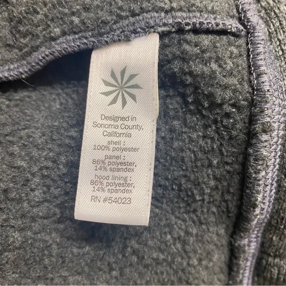 Athleta Cya Stronger Fleece Full-Zip Hoodie Long Jacket - Picture 11 of 13